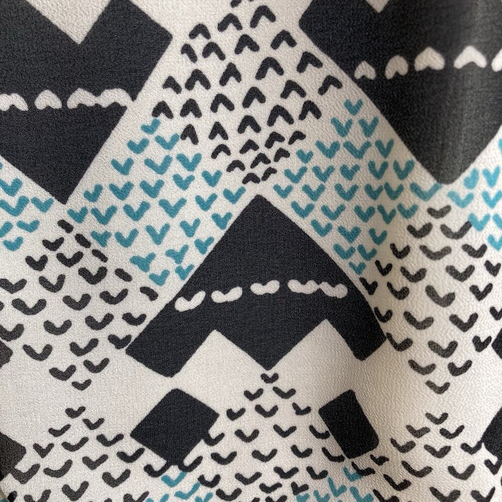 Reiss Womens Livinia Geometric Print Top Size 8 Old Money Career Classic Refined - Picture 11 of 11